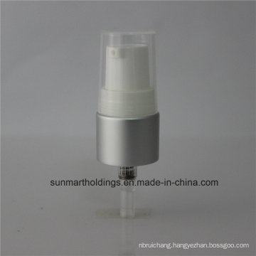 20410 Matt Silver Aluminum Cream Pump with PP Cap